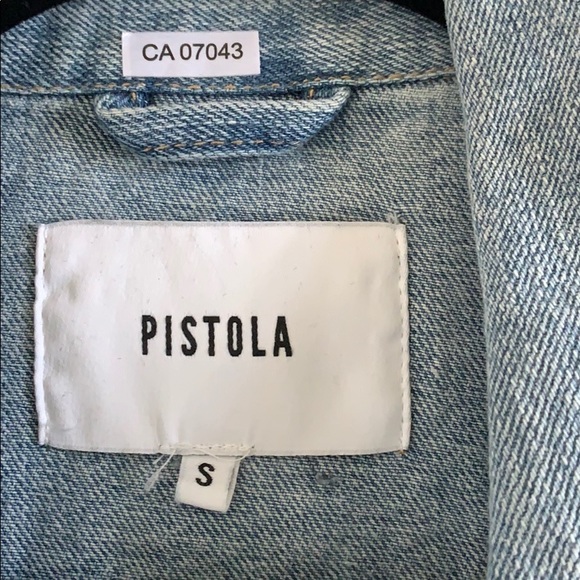 Pistola Can’t Wait Distressed Denim Jacket Small - Picture 5 of 9